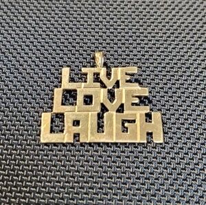 14k Gold Inspirational Charm